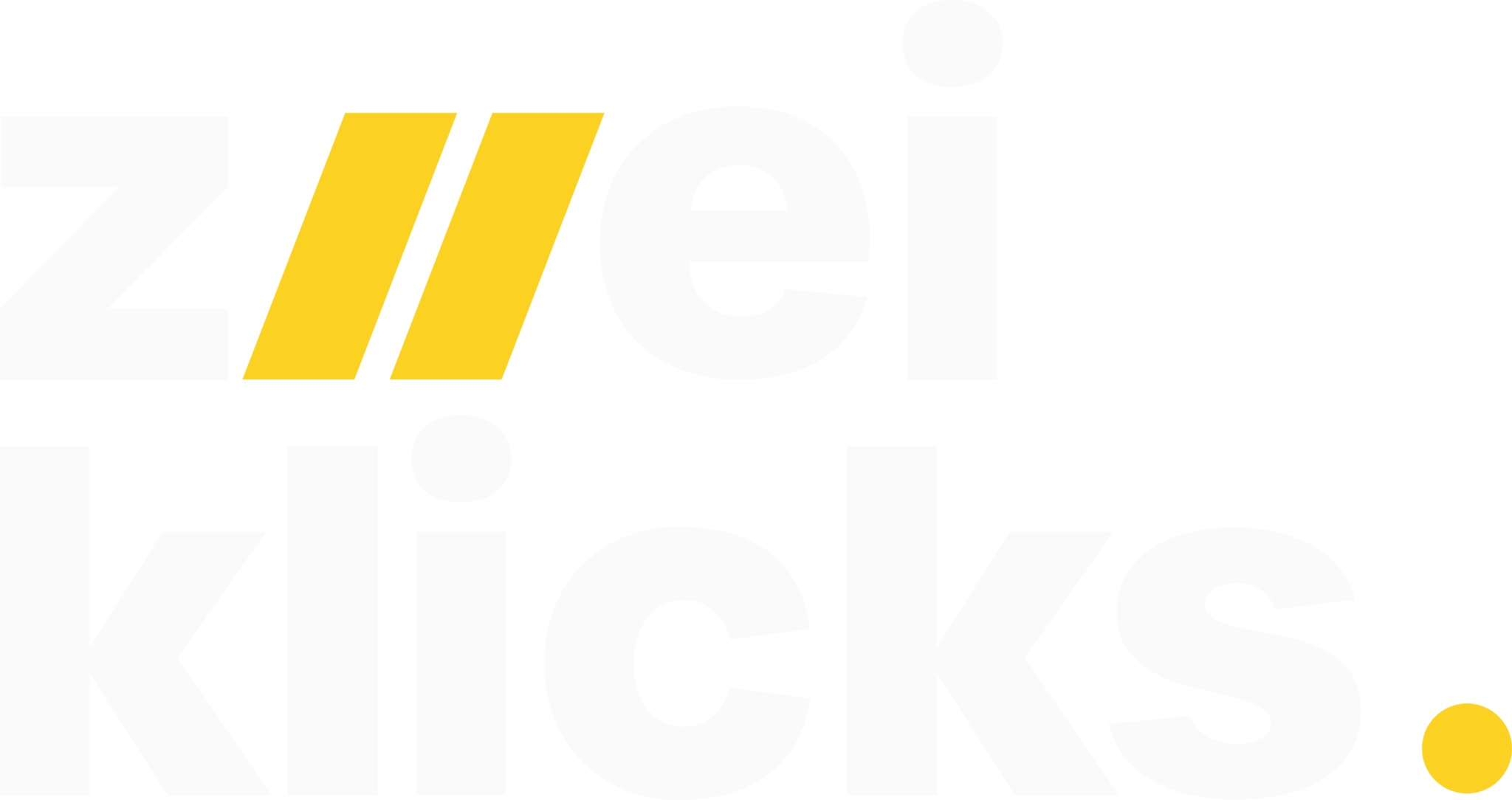 Zweiklicks-Studio - Logo Weiß